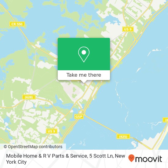 Mapa de Mobile Home & R V Parts & Service, 5 Scott Ln