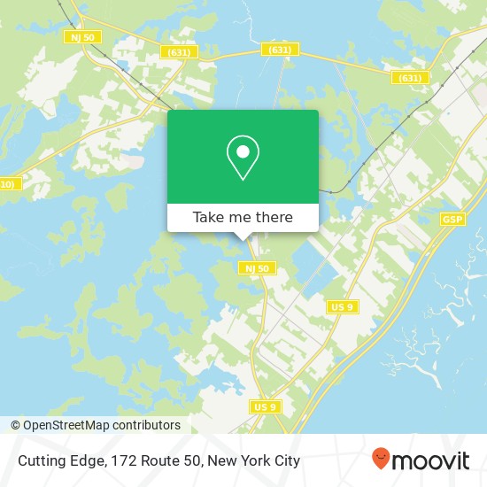 Cutting Edge, 172 Route 50 map