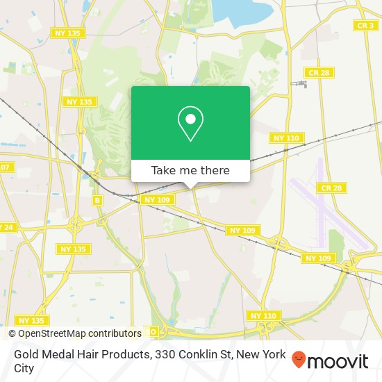 Gold Medal Hair Products, 330 Conklin St map