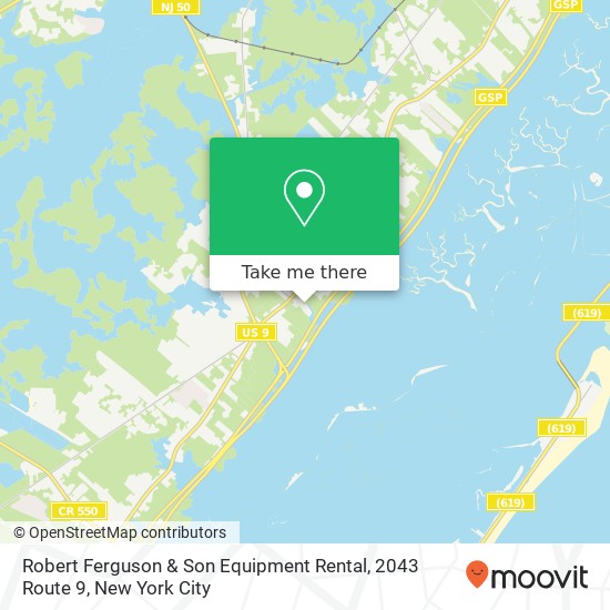 Robert Ferguson & Son Equipment Rental, 2043 Route 9 map