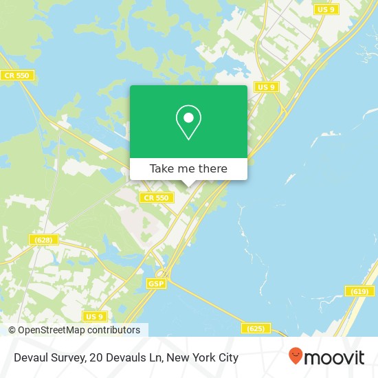 Devaul Survey, 20 Devauls Ln map