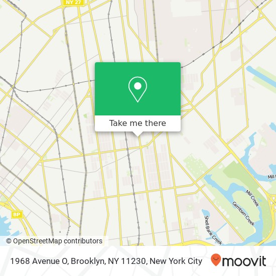 Mapa de 1968 Avenue O, Brooklyn, NY 11230