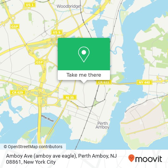 Amboy Ave (amboy ave eagle), Perth Amboy, NJ 08861 map