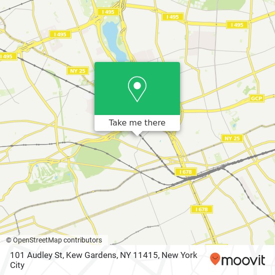 101 Audley St, Kew Gardens, NY 11415 map