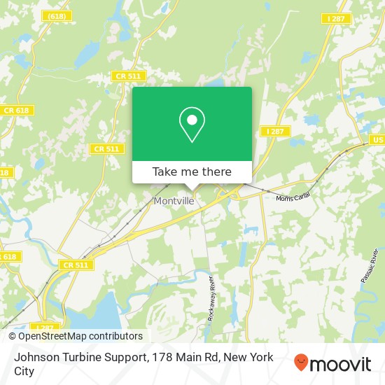 Mapa de Johnson Turbine Support, 178 Main Rd