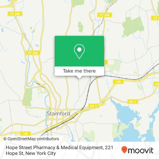 Mapa de Hope Street Pharmacy & Medical Equipment, 221 Hope St