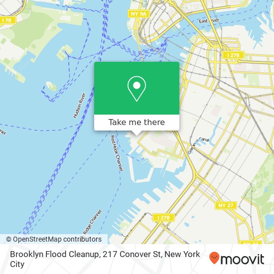 Brooklyn Flood Cleanup, 217 Conover St map