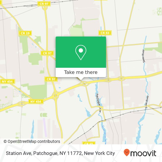 Mapa de Station Ave, Patchogue, NY 11772