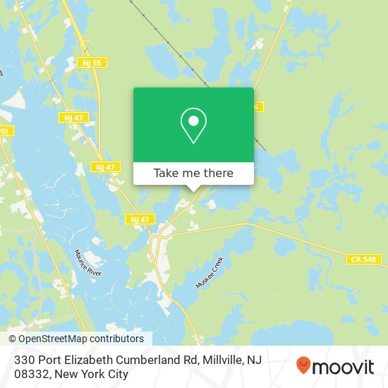 330 Port Elizabeth Cumberland Rd, Millville, NJ 08332 map