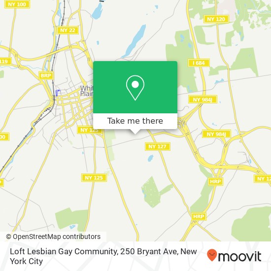 Loft Lesbian Gay Community, 250 Bryant Ave map
