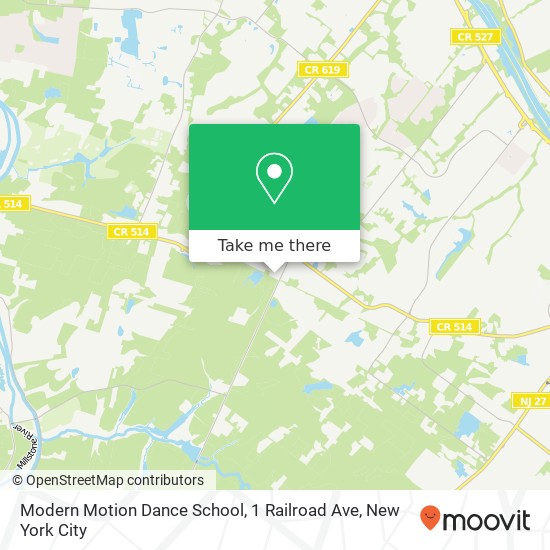 Modern Motion Dance School, 1 Railroad Ave map