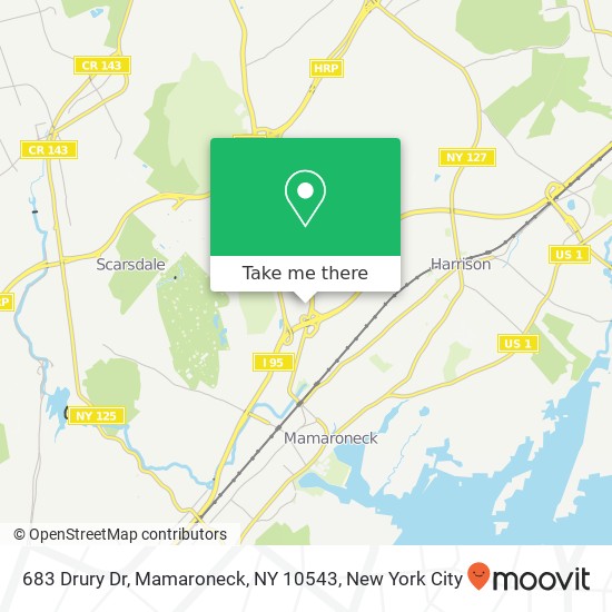 683 Drury Dr, Mamaroneck, NY 10543 map