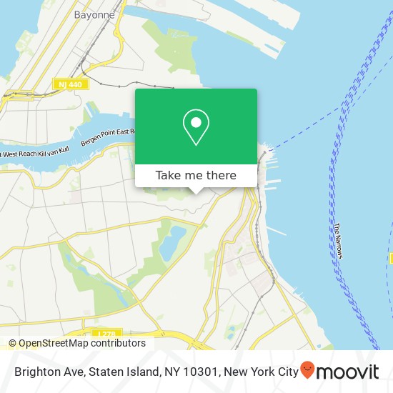 Brighton Ave, Staten Island, NY 10301 map