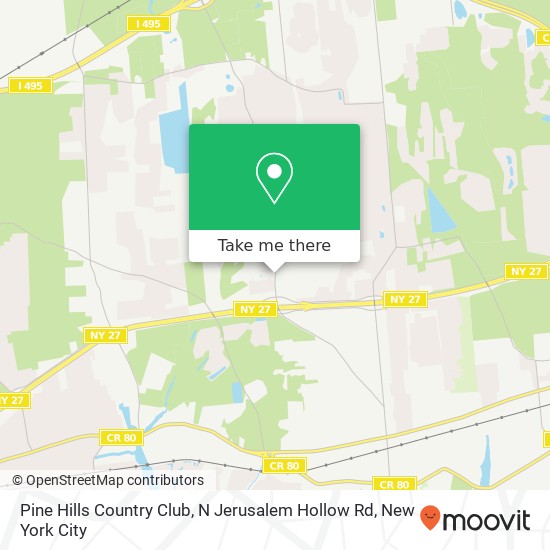 Pine Hills Country Club, N Jerusalem Hollow Rd map