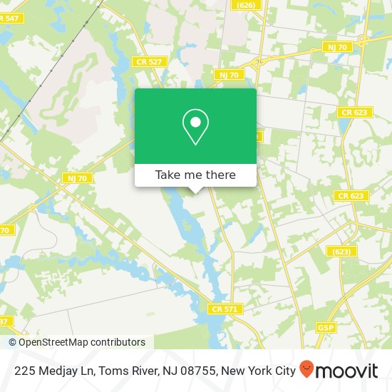 225 Medjay Ln, Toms River, NJ 08755 map