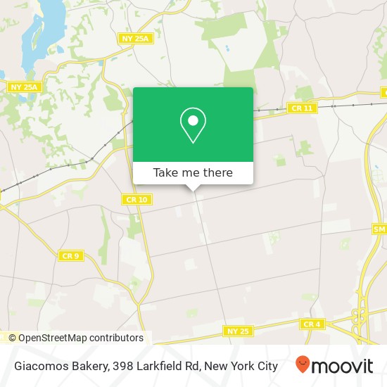 Giacomos Bakery, 398 Larkfield Rd map