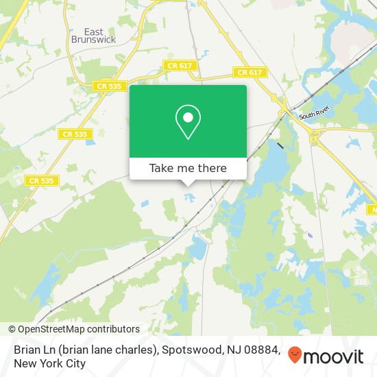 Brian Ln (brian lane charles), Spotswood, NJ 08884 map