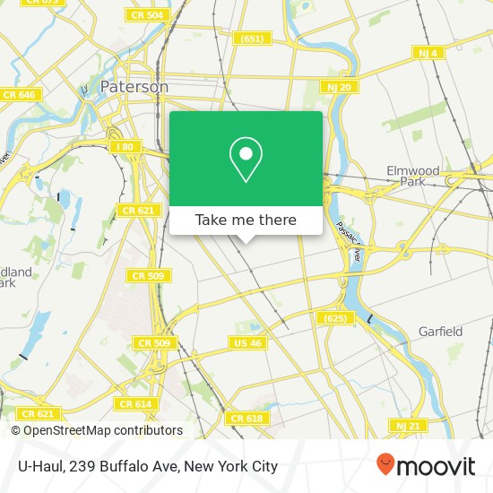 Mapa de U-Haul, 239 Buffalo Ave