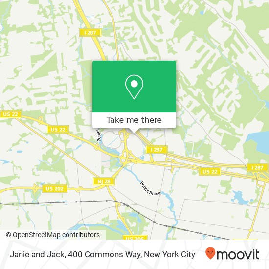 Janie and Jack, 400 Commons Way map