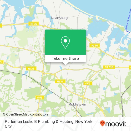 Mapa de Parleman Leslie B Plumbing & Heating