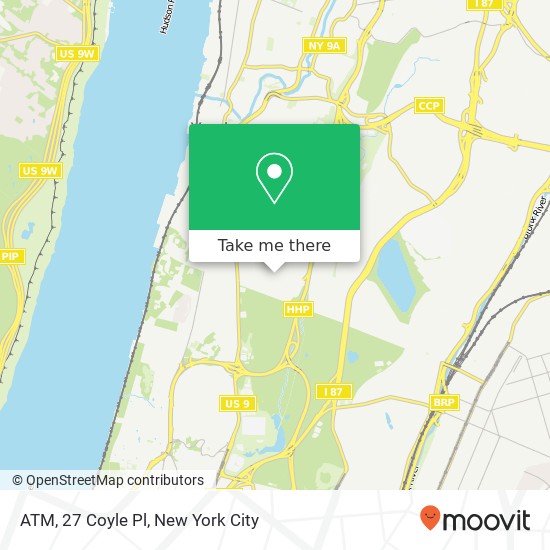 ATM, 27 Coyle Pl map