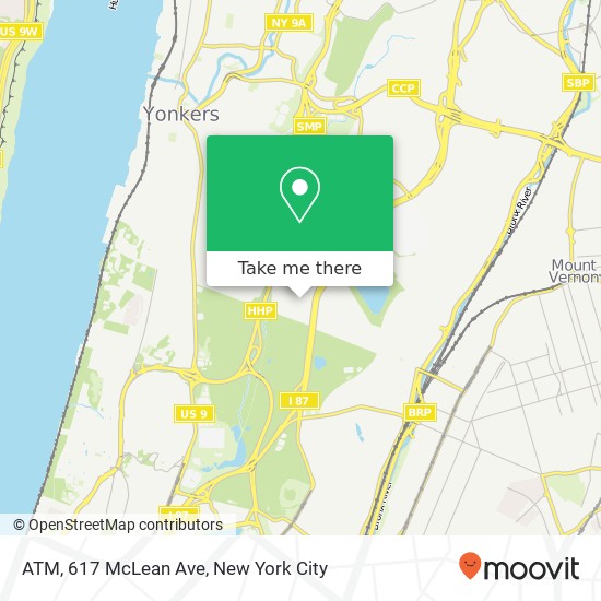 Mapa de ATM, 617 McLean Ave