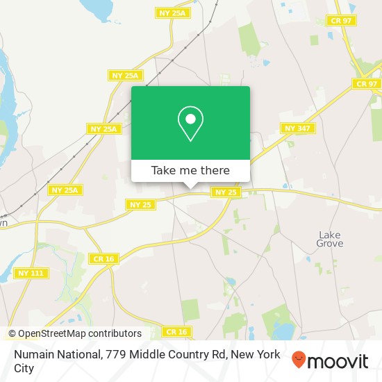 Numain National, 779 Middle Country Rd map