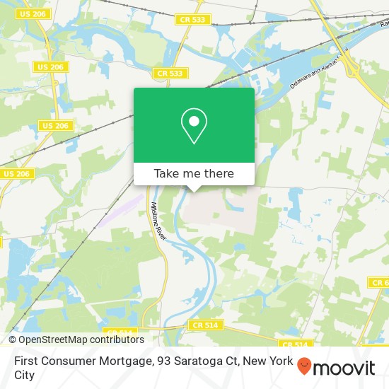 First Consumer Mortgage, 93 Saratoga Ct map