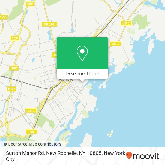 Sutton Manor Rd, New Rochelle, NY 10805 map