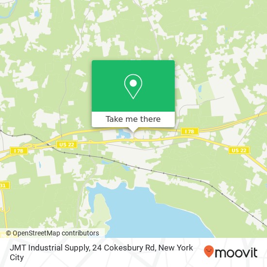 Mapa de JMT Industrial Supply, 24 Cokesbury Rd