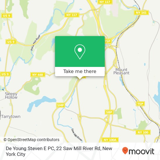 Mapa de De Young Steven E PC, 22 Saw Mill River Rd