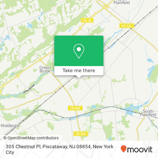 305 Chestnut Pl, Piscataway, NJ 08854 map