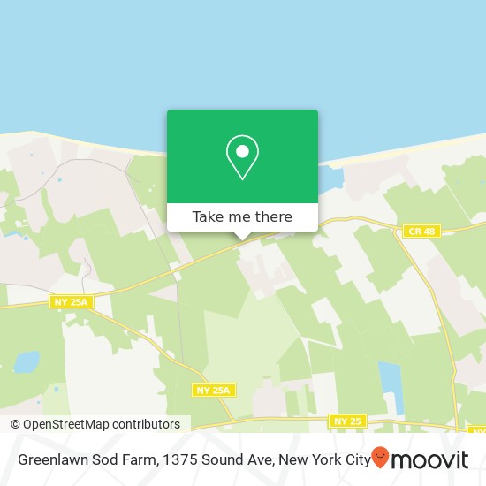 Greenlawn Sod Farm, 1375 Sound Ave map