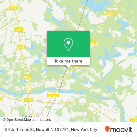 59 Jefferson St, Howell, NJ 07731 map