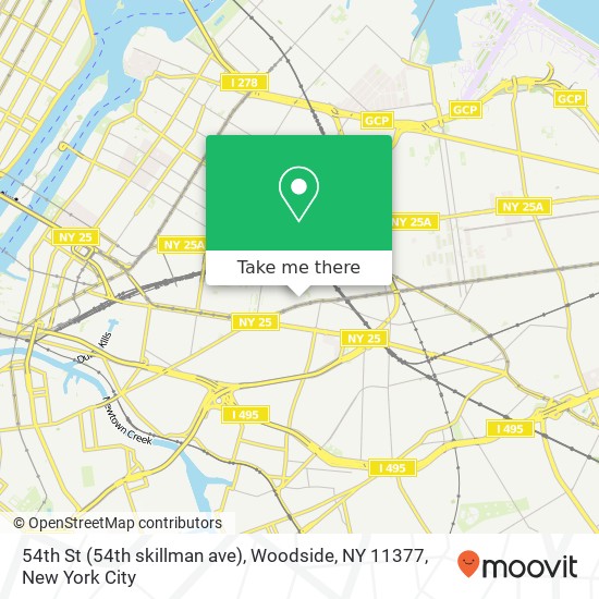 54th St (54th skillman ave), Woodside, NY 11377 map
