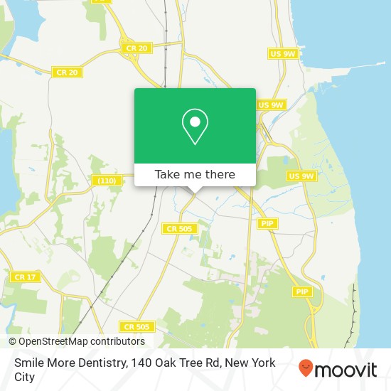 Mapa de Smile More Dentistry, 140 Oak Tree Rd