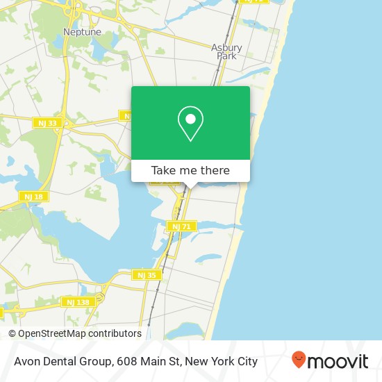 Avon Dental Group, 608 Main St map