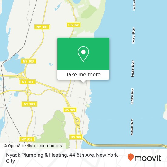 Mapa de Nyack Plumbing & Heating, 44 6th Ave