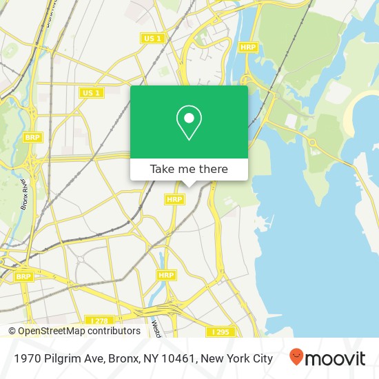Mapa de 1970 Pilgrim Ave, Bronx, NY 10461