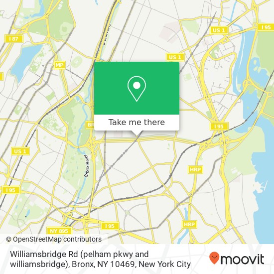Mapa de Williamsbridge Rd (pelham pkwy and williamsbridge), Bronx, NY 10469