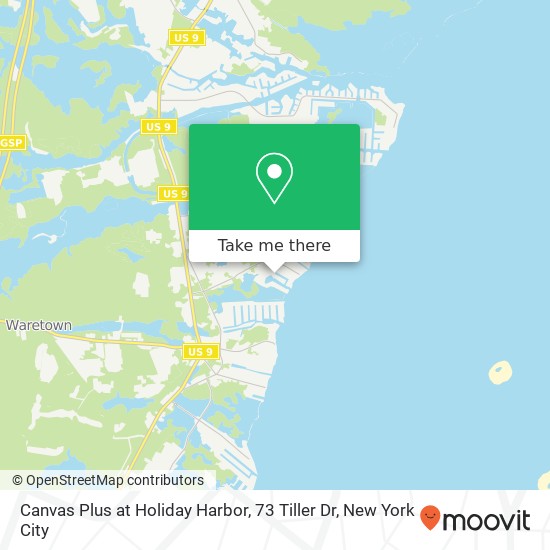 Mapa de Canvas Plus at Holiday Harbor, 73 Tiller Dr