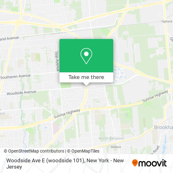 Mapa de Woodside Ave E (woodside 101)