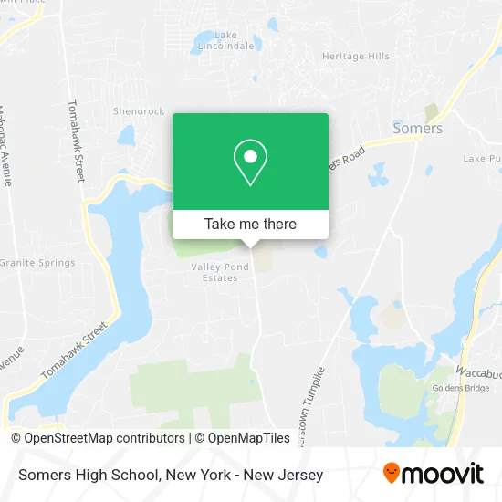 Somers High School map