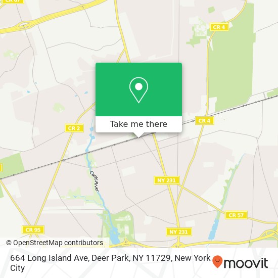 Mapa de 664 Long Island Ave, Deer Park, NY 11729