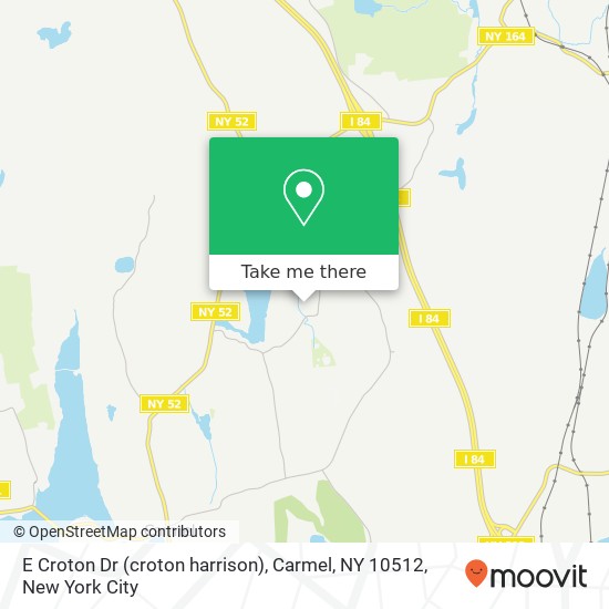 Mapa de E Croton Dr (croton harrison), Carmel, NY 10512