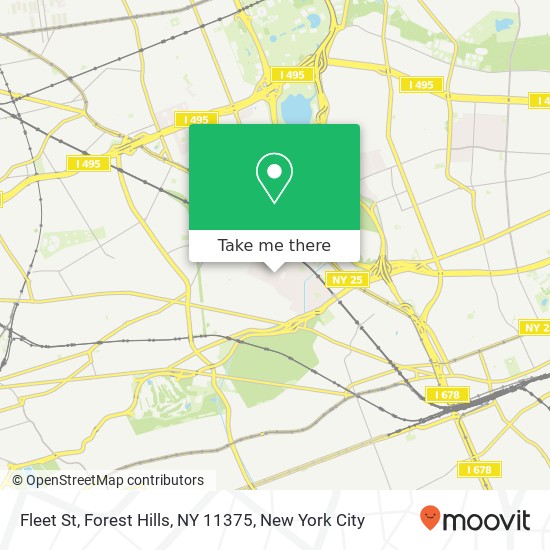 Fleet St, Forest Hills, NY 11375 map