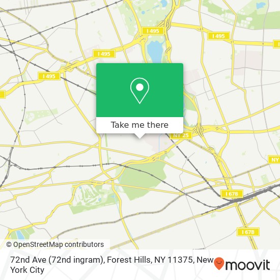72nd Ave (72nd ingram), Forest Hills, NY 11375 map