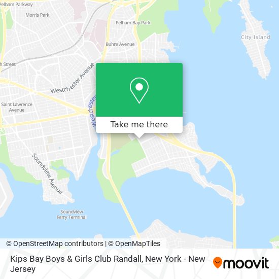 Mapa de Kips Bay Boys & Girls Club Randall