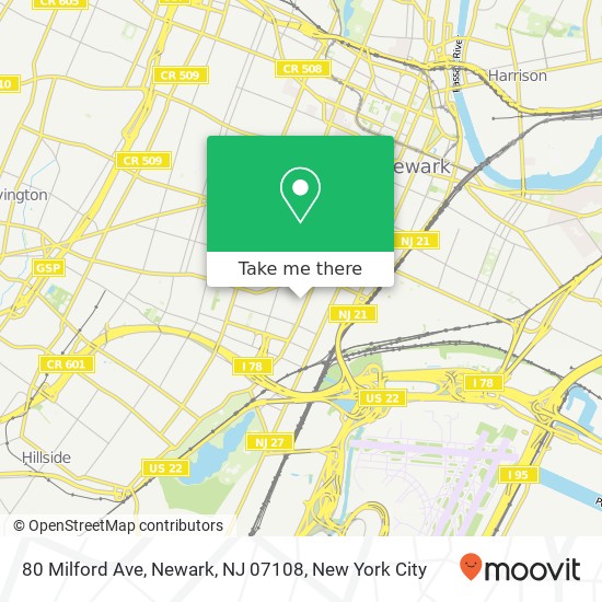 80 Milford Ave, Newark, NJ 07108 map