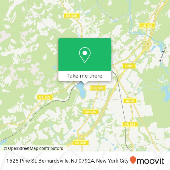 1525 Pine St, Bernardsville, NJ 07924 map